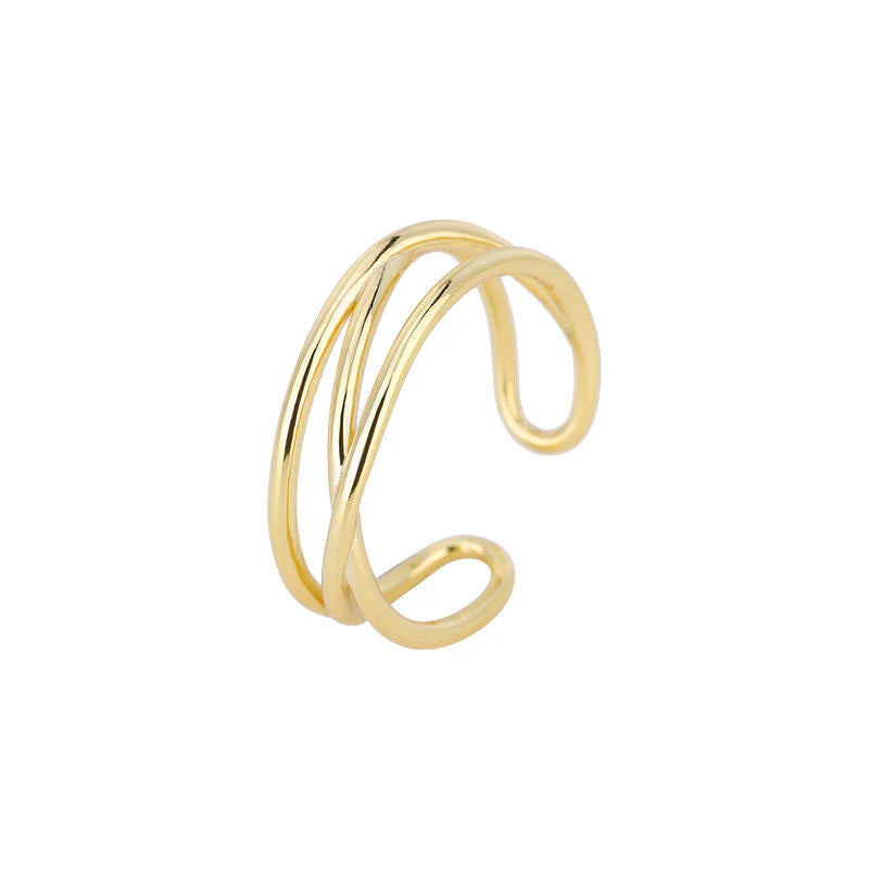 925 Sterling Silver Ring - Fine Gold Silver Plated Jewelry